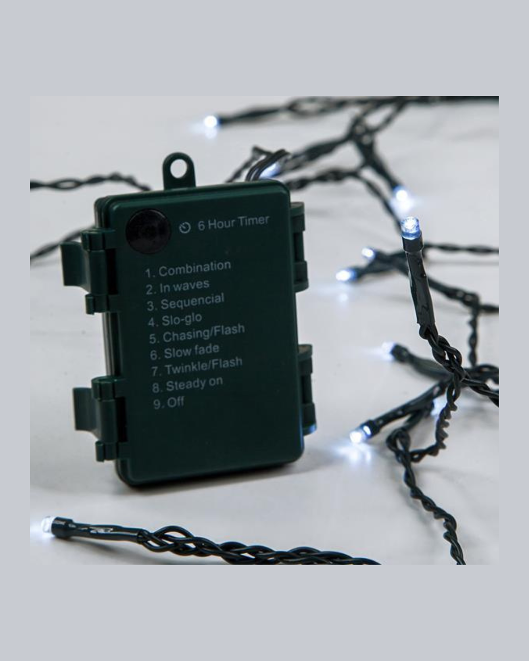 Green PVC Wire White LED