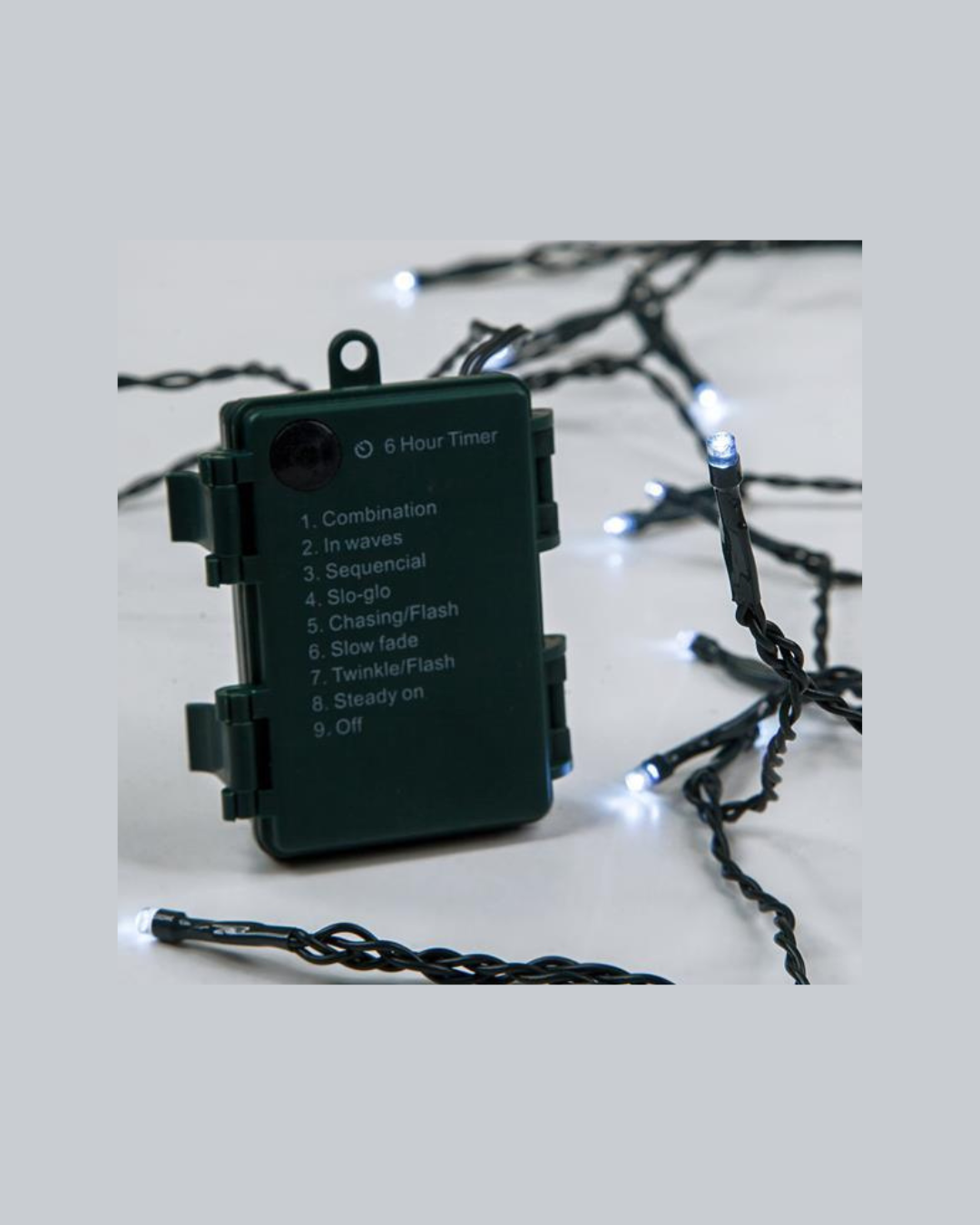 Green PVC Wire White LED