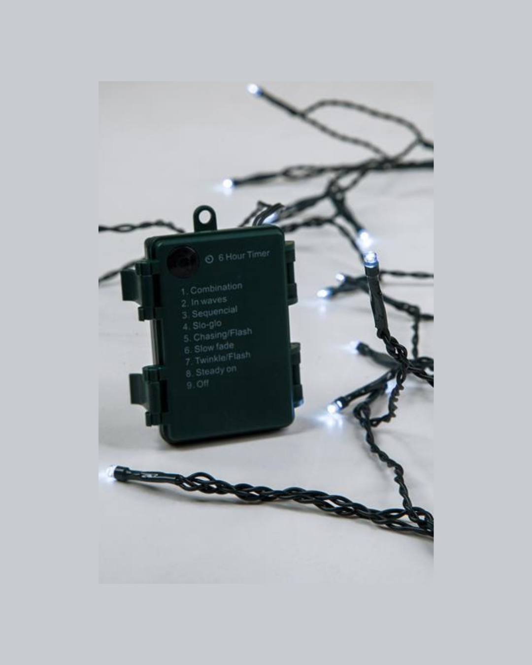 Green PVC Wire White LED