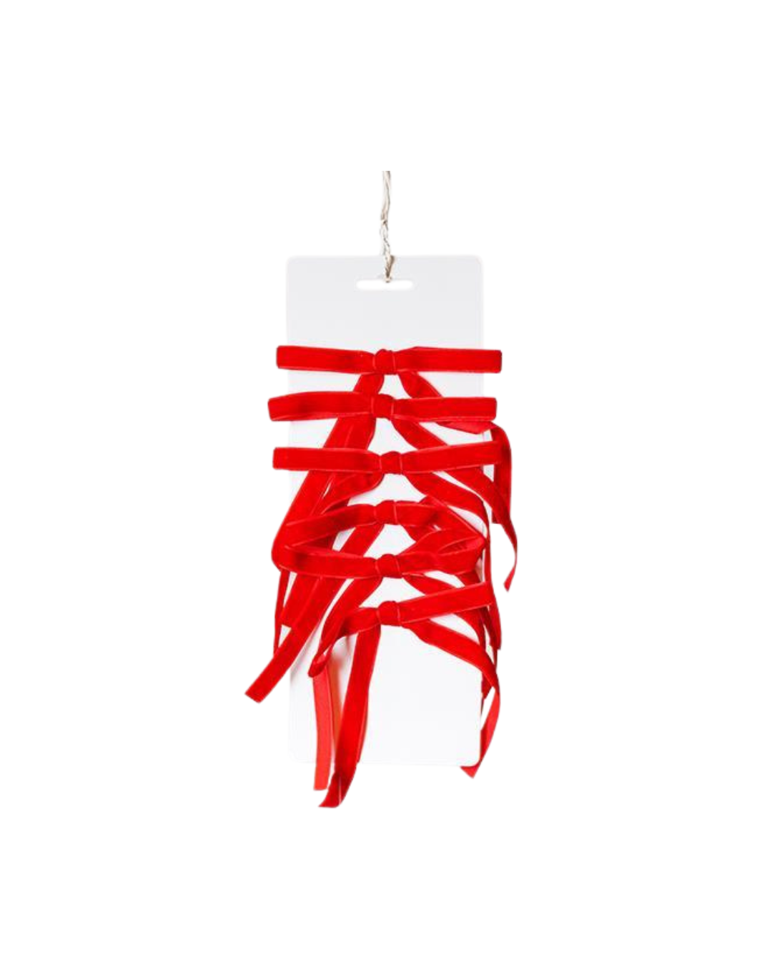 Velvet Bows Red