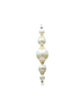 Stalactite With Pearls, White And Gold