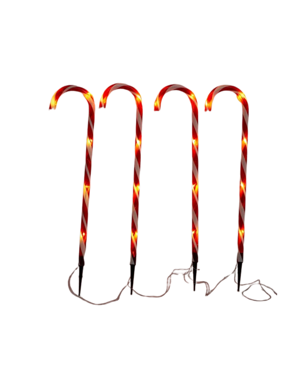 4 Red & White Plastic Candies