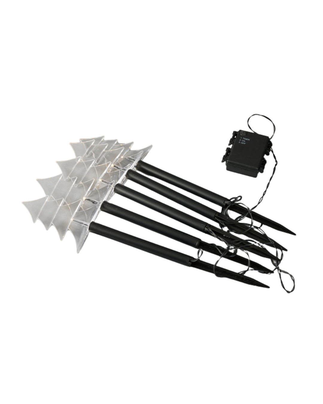 5 LED 3mm, 5 Trees With Ground Stick