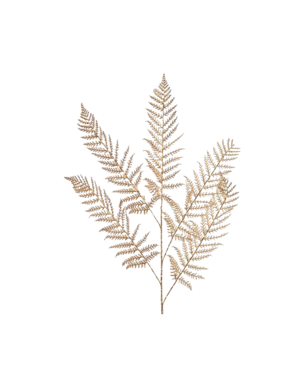 LED Gold Lighted Fern