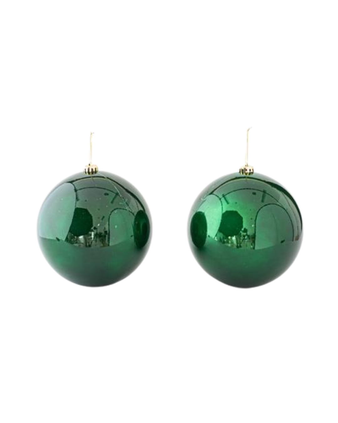 Set of Shiny Green Plastic Balls