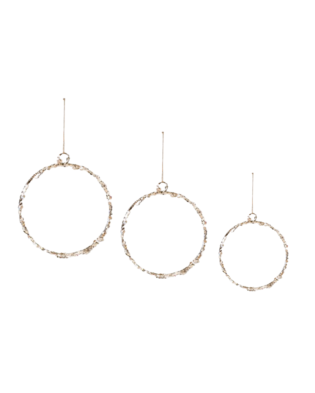 Hanging Wire Ring with Glitter